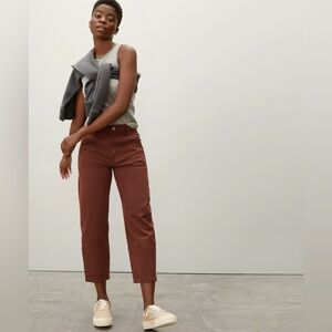 Everlane Utility Barrel Pant, size 6, Rosewood EUC